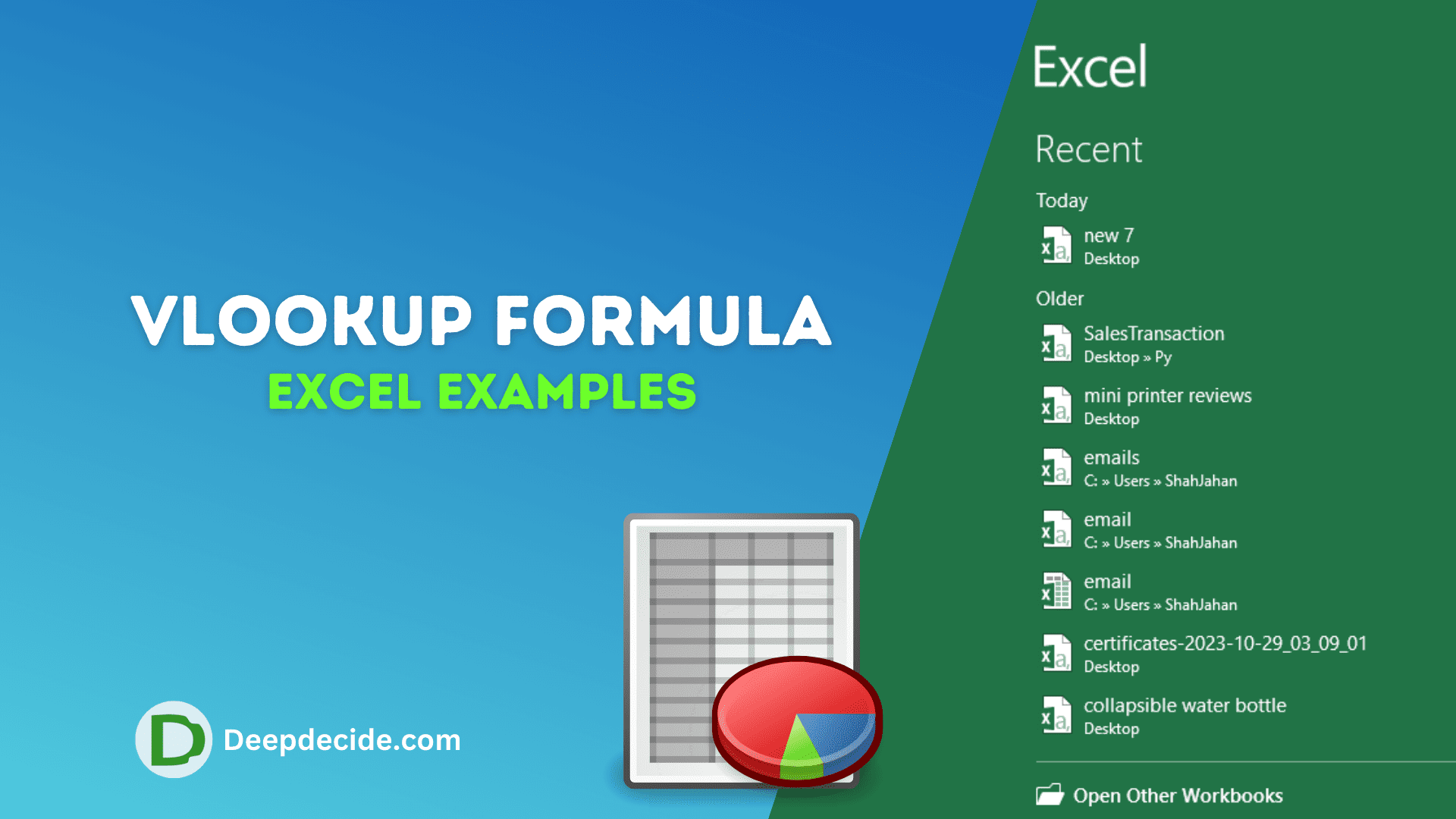 VLOOKUP Formula Excel with Examples