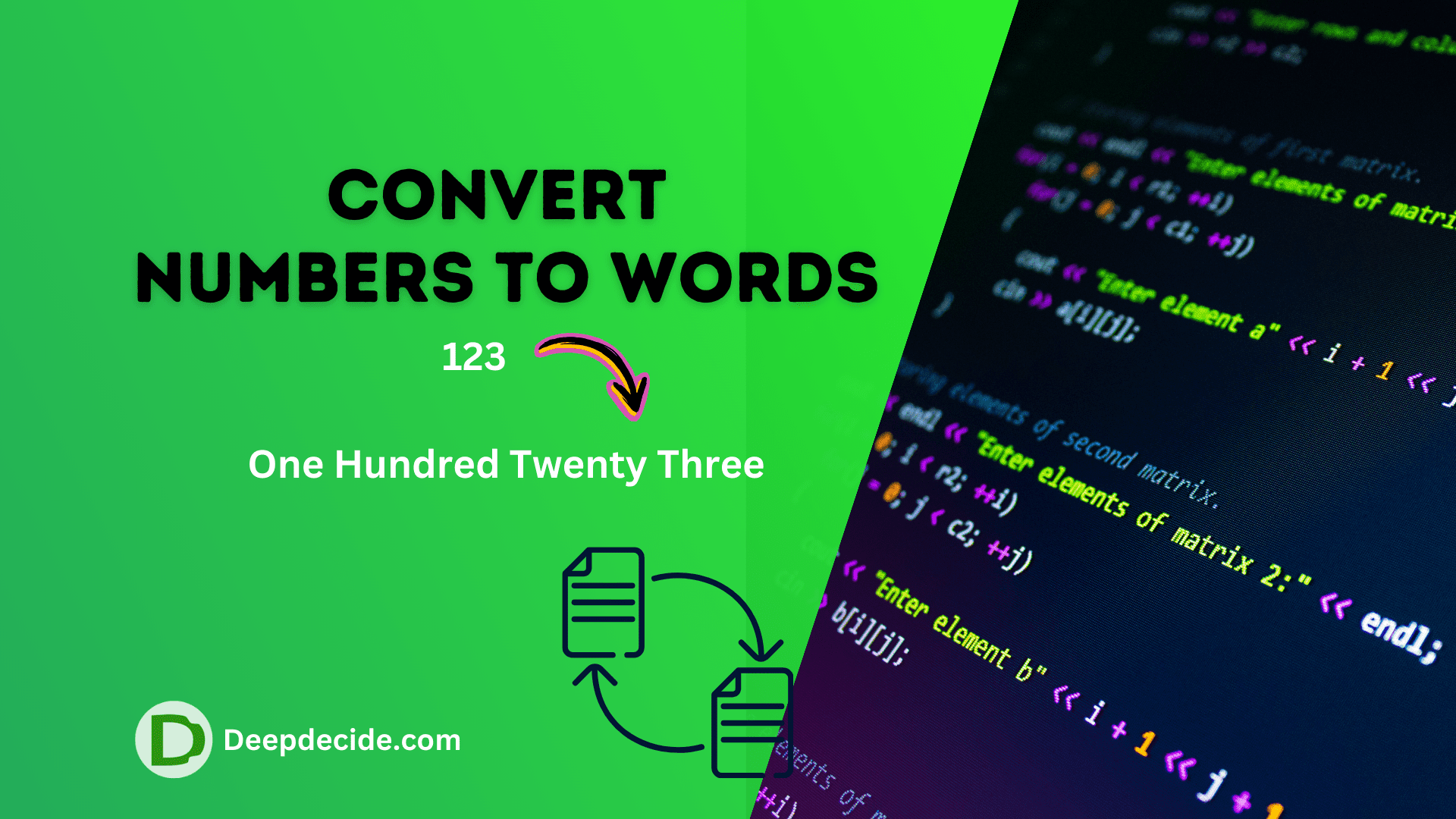 Convert Numbers to Words (Python C++ )