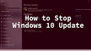 Stop windows 10 updates