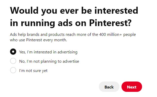 you can run ads on pinterest