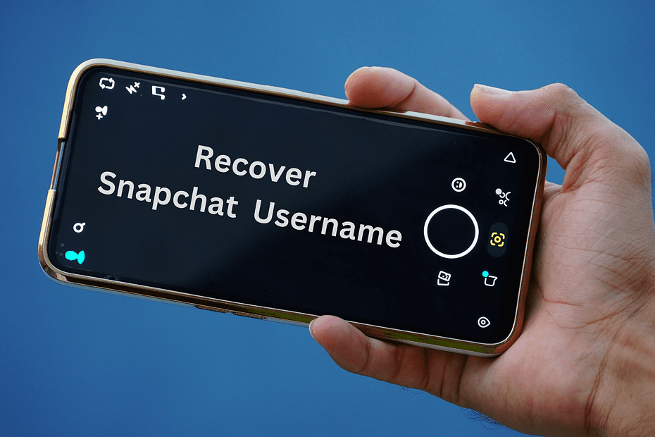 recover snapchat username